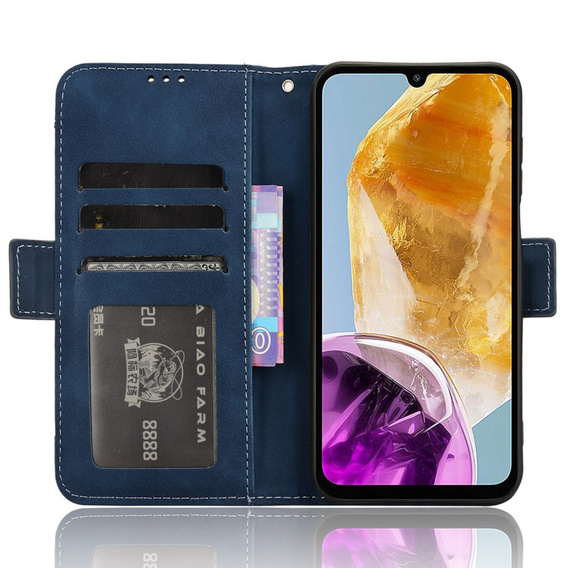 Flip case for Samsung Galaxy M15 5G, Card Slot, dark blue