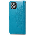 Flip case for T Phone 2 5G, Mandala, blue