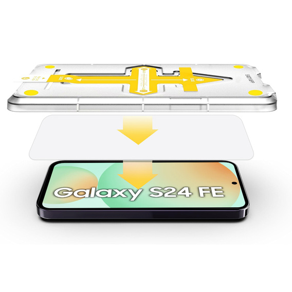 2x Tempered Glass for Samsung Galaxy S24 FE, ERBORD Easy App 9H Screen Protector