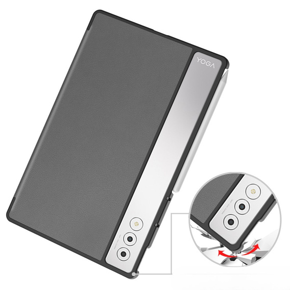 Case for Lenovo Yoga Tab Plus, Smartcase, grey