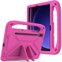Children's case for Samsung Galaxy Tab S10 Lite / S10 FE / S9 FE, with handle, pink
