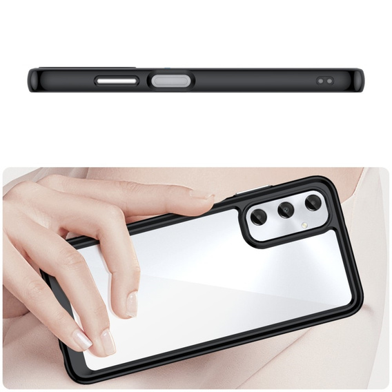 Case for Samsung Galaxy A05s 4G, Fusion Hybrid, transparent / black