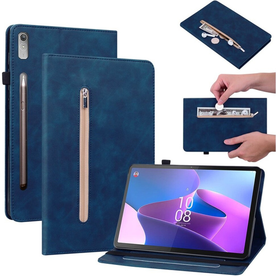 Case for Lenovo Tab P11 Pro Gen 2, Wallet Pen Slot, blue
