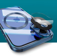 Magnetic Dual Glass MagSafe case for iPhone 16, blue