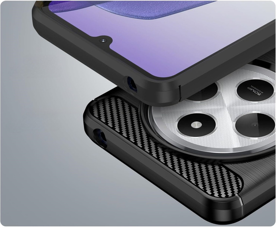 Case for Xiaomi Redmi 14C / Xiaomi Poco C75, Carbon, black