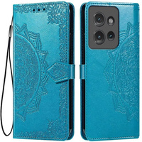 Flip case for Motorola Edge 50 Neo / Motorola ThinkPhone 25, Mandala, blue