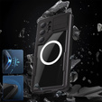 Waterproof case for Samsung Galaxy S25 Ultra, Redpepper, for MagSafe, black