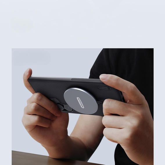 NILLKIN Case for Samsung Galaxy S24 Ultra, Frosted Shield, for MagSafe, black