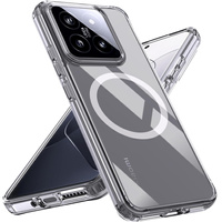 Case for Xiaomi 14T Pro, Fusion Hybrid, for MagSafe, transparent
