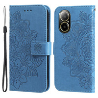 Flip case for Realme C67, Mandala, blue