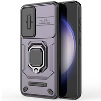 Case for Samsung Galaxy S24, KickStand Camera Lens, purple