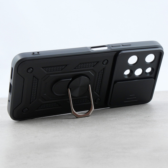 Case for Xiaomi Redmi 12, CamShield Slide, black