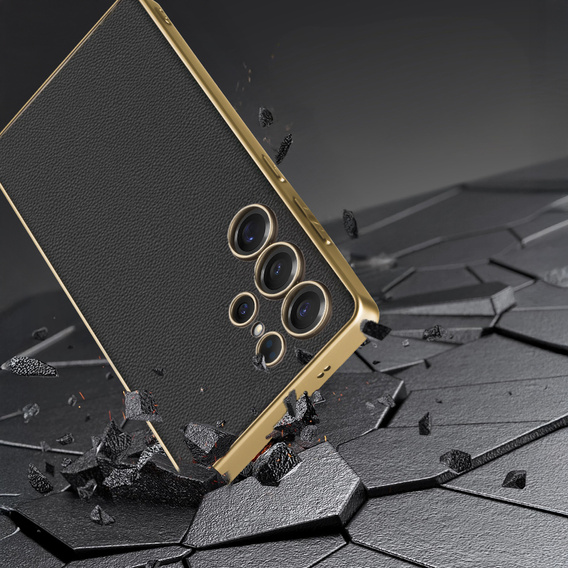 Case for Samsung Galaxy S25 Ultra, GKK Leather, black