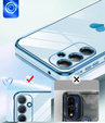 Case for Samsung Galaxy A54 5G, Electro heart, blue + 2x 9H Glass