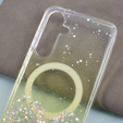 Case for Samsung Galaxy S24, Glittery, for MagSafe, yellow