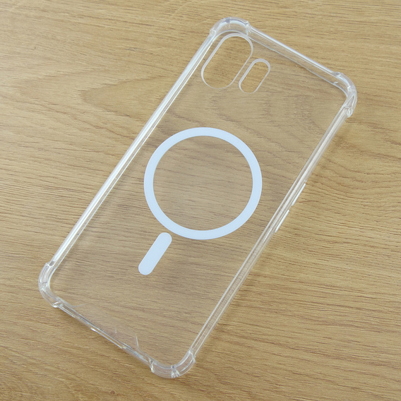 Case for Nothing Phone 2, Fusion Hybrid, for MagSafe, transparent