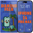 Diamond Palm Tempered Glass for iPhone 14 Pro Max