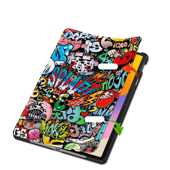 Case for Huawei MatePad SE 11 2024, Smartcase, graffiti