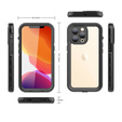 IP68 Waterproof Case for iPhone 13 Pro, SHELLBOX, black