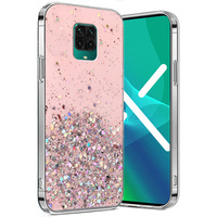 Case for Xiaomi Redmi Note 9S / 9 Pro, Glittery, pink