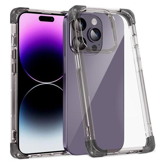 Case for iPhone 14 Pro, ERBORD CornerShield, black