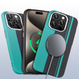 MagSafe's iPhone 15 Pro Max Case, Carbon Fiber, black / blue