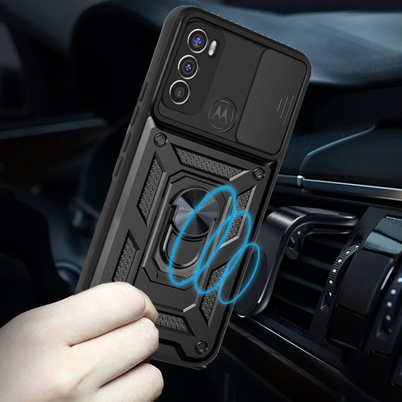 Case for Motorola Moto G60, CamShield Slide, black