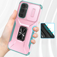 Armored case for Samsung Galaxy A54 5G, armored Slide Ring, pink