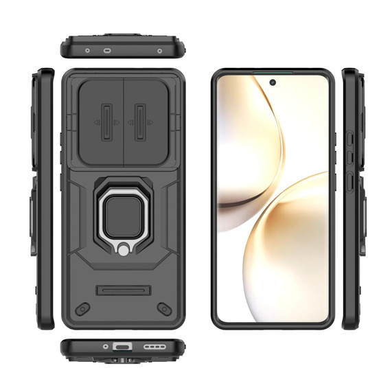 Case for Realme 14 Pro 5G, CamShield Slide, black