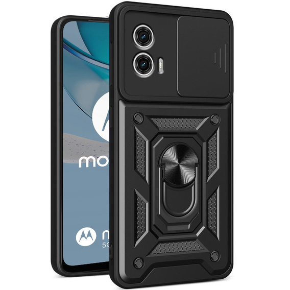 Case for Motorola Moto G53 5G, CamShield Slide, black