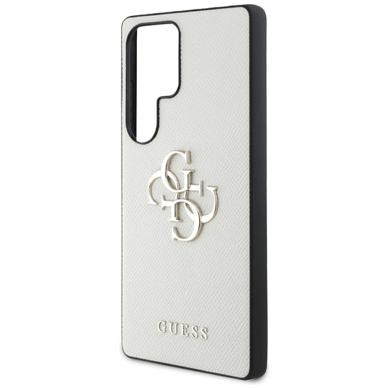 GUESS Case for Samsung Galaxy S25 Ultra, 4G Big Metal Logo, beige