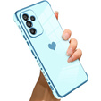 Case for Samsung Galaxy A34 5G, Electro heart, blue