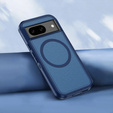 Case with frame for Google Pixel 8A, for MagSafe, blue