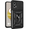 Case for Motorola Moto G73 5G, CamShield Slide, black