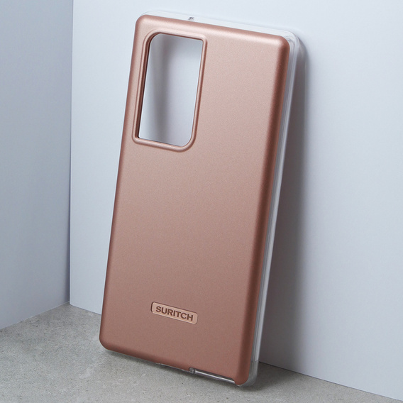 Case for Samsung Galaxy S23 Ultra, Suritch Full Body, pink rose gold