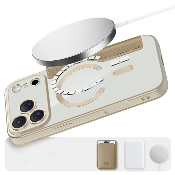 Wallet MagSafe RFID flip case with camera protection for iPhone 17 Pro Max