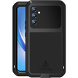 Love Mei Case for Samsung Galaxy A34 5G, armored with glass, black