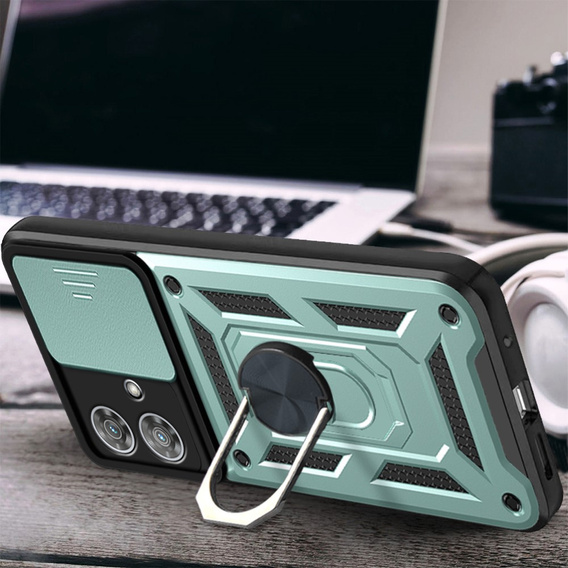 Case for Motorola Edge 40 Neo, CamShield Slide, green