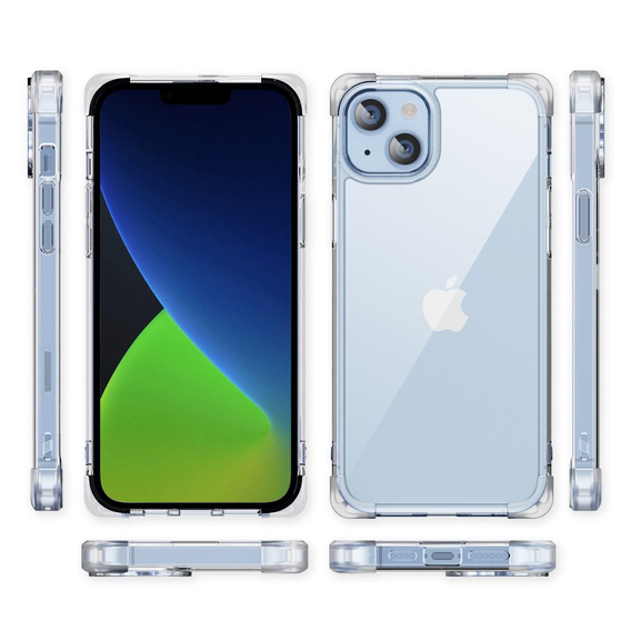 Case for iPhone 13, ERBORD CornerShield, transparent