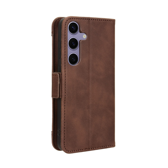 Flip case for Samsung Galaxy S25 FE, Card Slot, brown