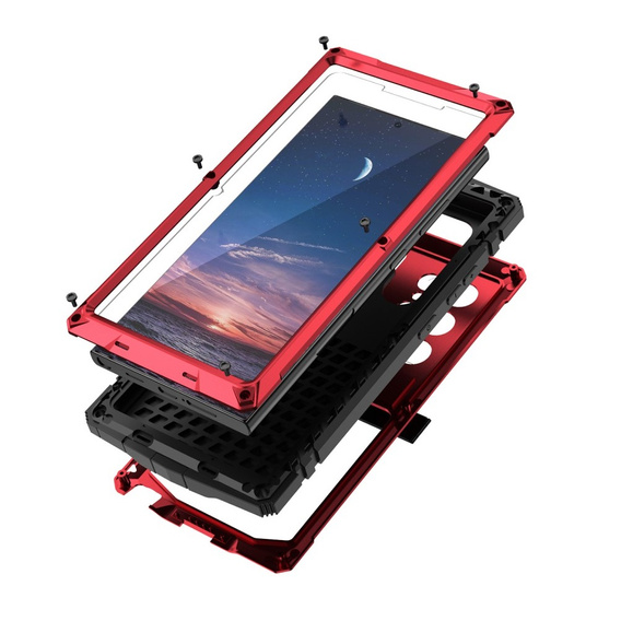 Armored case for Samsung Galaxy S24 Ultra, R-JUST, red
