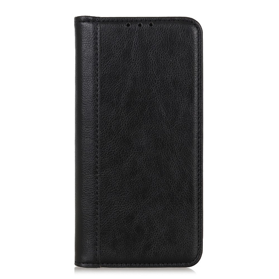 Split Leather flip case for Samsung Galaxy A57 5G, black