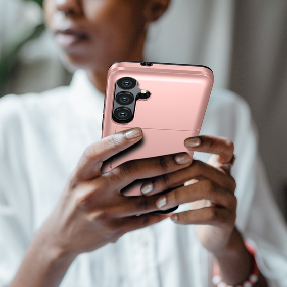 Case for Samsung Galaxy A56 5G, Sliding Card Holder, pink