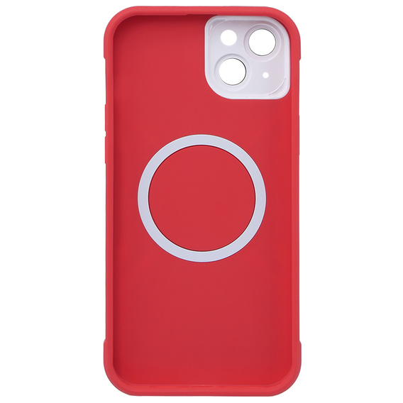 Case for iPhone 15 Plus, ERBORD Armor Mag, red