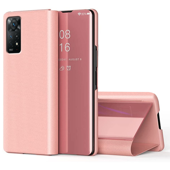 Case for Xiaomi Redmi Note 11 Pro 4G / 5G, Clear View, pink rose gold