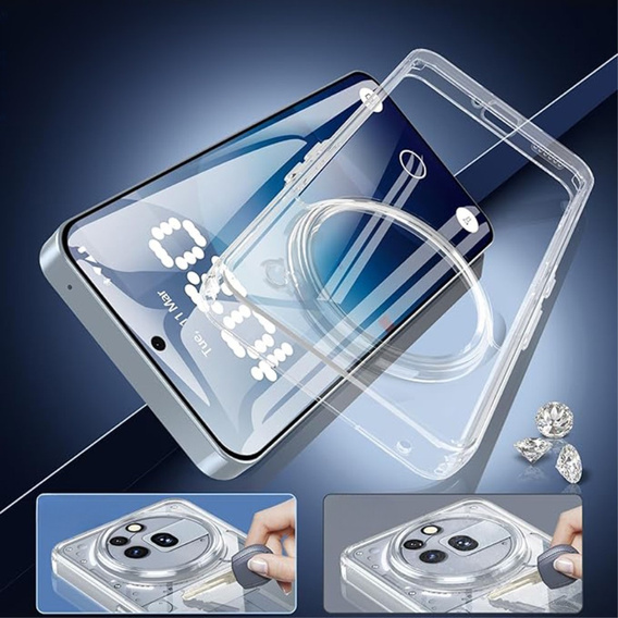 Case for Nothing Phone 3a Pro, Fusion Hybrid, transparent