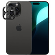 Camera glass for iPhone 16 Pro / 16 Pro Max, black metal overlay ERBORD