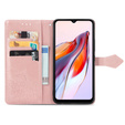 Flip case for Xiaomi Redmi 12C, Mandala, pink rose gold