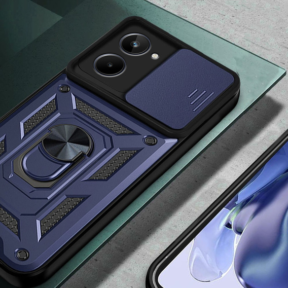 Case for Realme 10 4G, CamShield Slide, blue