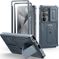 Armored case for Samsung Galaxy S25 Ultra, Dexnor Full Body (Two Frames), dark blue